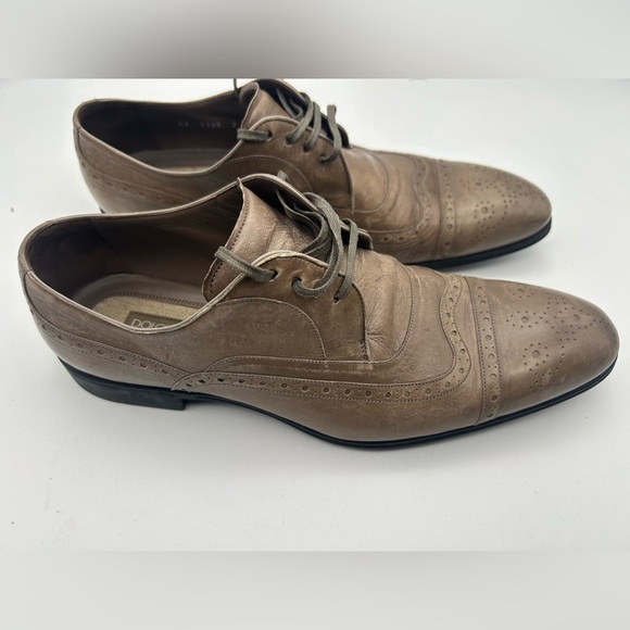 Dolce & Gabbana Men’s Derby Canguro Lucido Business Shoes US Size 8  UK 7 IT 40 - Picture 10 of 16